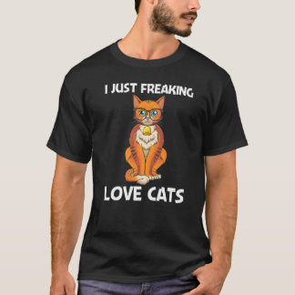 Süße Katze für Männer Frauen Kätzchen Feline Petze T-Shirt