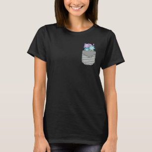 Süße Katze Gestapelte Katze In Tasche T-Shirt