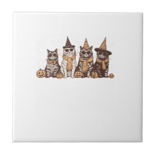 Süße Katze Halloween Kitty Halloween Tier Haustier Fliese
