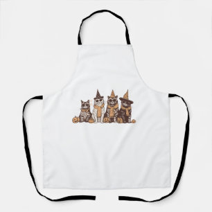 Süße Katze Halloween Kitty Halloween Tier Haustier Schürze