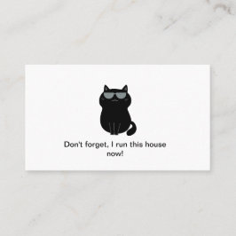 Süße Katze - Ich leite das Haus - Anpassbar Visitenkarte