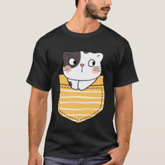 Süße Katze in einer Tasche Katze Geschenk Kinder T-Shirt