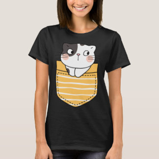 Süße Katze in einer Tasche Katze Geschenk Kinder T-Shirt