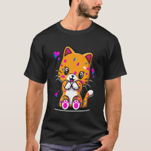 Süße Katze Kätzchen Bi Bisexuell LGBTQIA Pride Mon T-Shirt