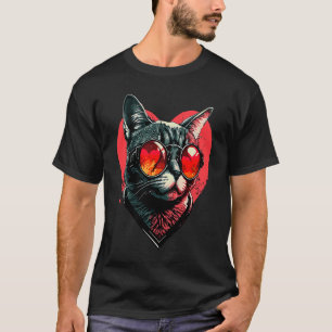 Süße Katze Kätzchen  Farbige Katze Vater Katze Mut T-Shirt
