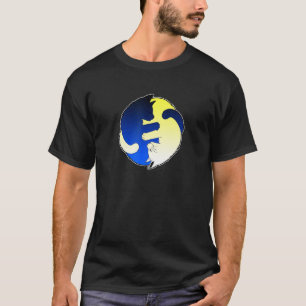 Süße Katze Katzen Ying Yang Yin Yang T-Shirt