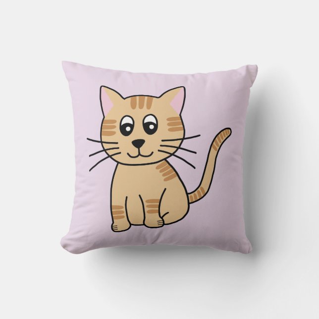 Süße Katze Kissen (Vorderseite)