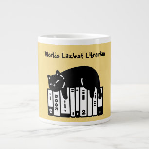 Süße Katze, Lustige Katze, Welt faulste Bibliothek Jumbo-Tasse