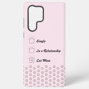 Süße Katze Mama Katze Pfote Pink Samsung Galaxy Hü Hülle