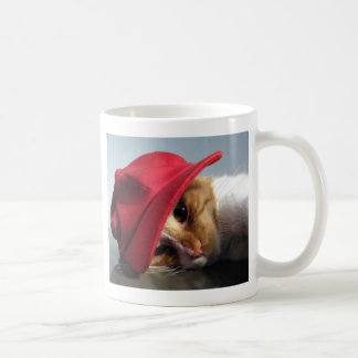 Süße Katze mit roter Mütze Tasse