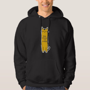 Süße Katze mit Schnurrhaar-Wärme Minimalistisches Hoodie