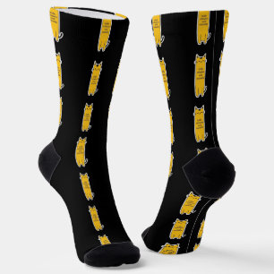Süße Katze mit Schnurrhaar-Wärme Minimalistisches  Socken