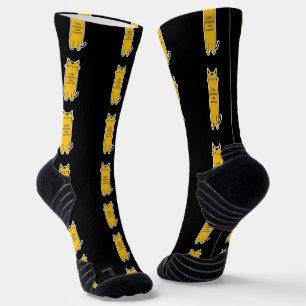 Süße Katze mit Schnurrhaar-Wärme Minimalistisches Socken