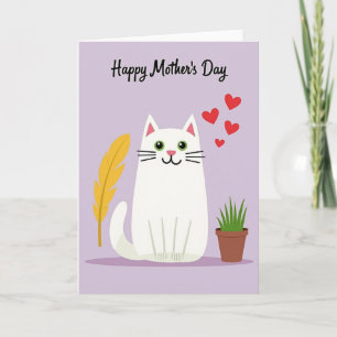Süße Katze Muttertagskarte Karte