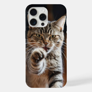 Süße Katze schlägt eine Faust iPhone 15 Pro Max Hülle