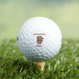 Süße Katze Schlagzeuger Percussion Gruppe Lustiger Golfball