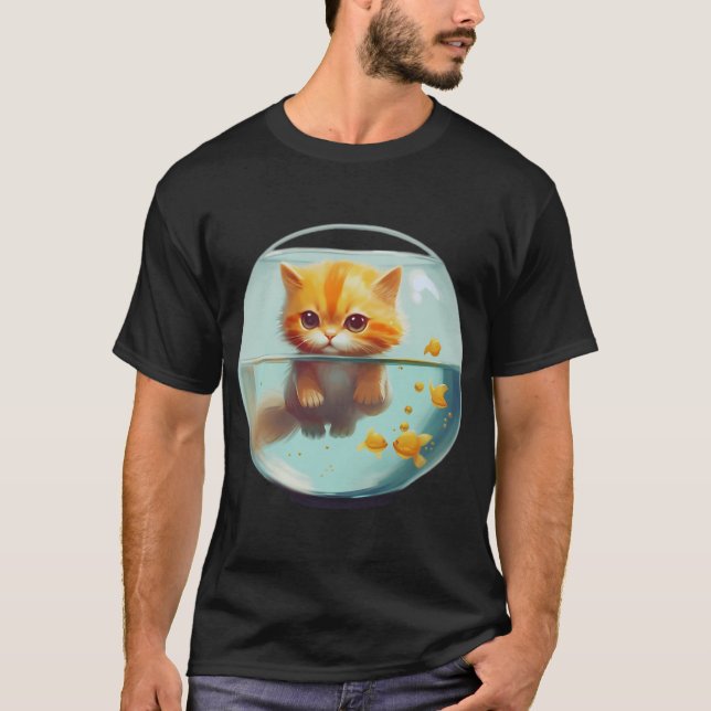 süße Katze T-Shirt (Vorderseite)