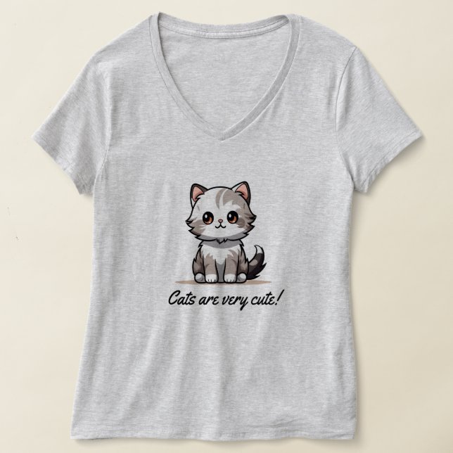 Süße Katze T-Shirt (Ablage )