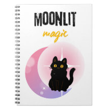 süße Katze und Mond