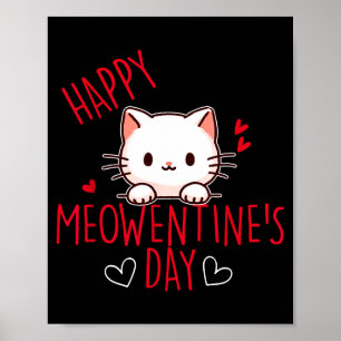 Süße Katze Valentinstag Liebe für Mädchen Kitty Zi Poster