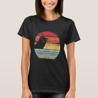 Süße Katze Vintage Retro Katzenmutter Katzenlady K T-Shirt
