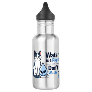 Süße Katze Wasser sparen Umweltfreundlich Edelstahlflasche