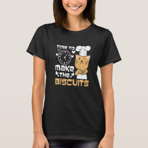 Süße Katze Zeit die Kekse zu machen Katzenuniversu T-Shirt