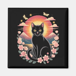 Süße Katzen Anime Japanisch Retro Männer Frauen Ki Magnet