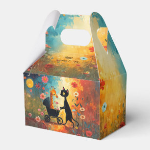 Süße Katzen-Giraffen-Geschenkbox Geschenkschachtel