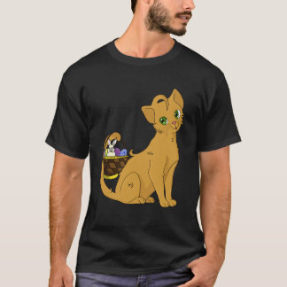 Süße Katzen-Hasen-Korb-Ostern-Ei T-Shirt