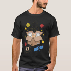 Süße Katzen im Weltraum Lustiger Ironischer Katzen T-Shirt