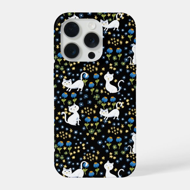 Süße Katzen iPhone 15 Pro Hülle (Rückseite)
