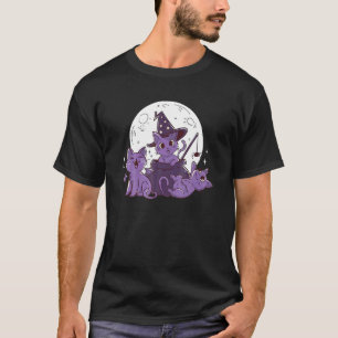 Süße Katzen Kätzchen Halloween-Party-Kostüm Halle T-Shirt