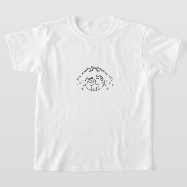 Süße Katzen-Kinder T-Shirt (Ablage )