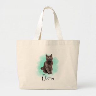 Süße Katzen-Kunst-Tasche – Geschenk für Tierliebha Jumbo Stoffbeutel