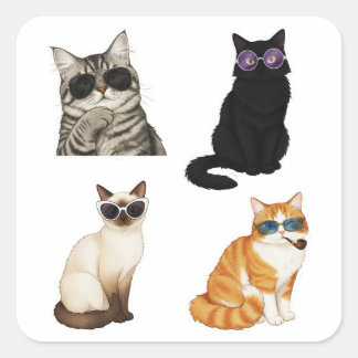 süße Katzen-Meme-Pack Sticker
