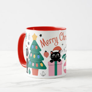 Süße Katzen Moderne Frohe Weihnachten Geschenke Ba Tasse