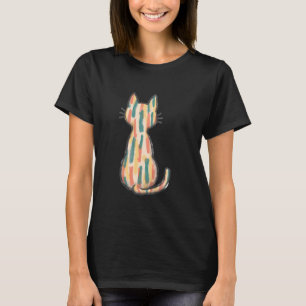 Süße Katzen-Pinselstrich-Optik für Katzenliebhaber T-Shirt
