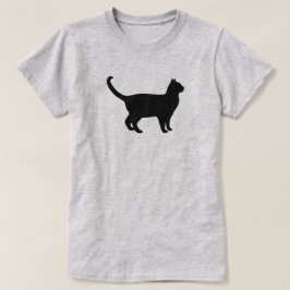 Süße Katzen-Silhouette T-Shirt