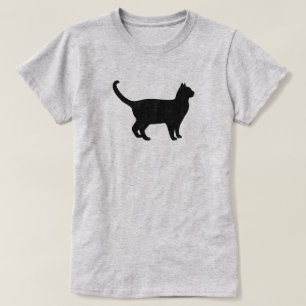 Süße Katzen-Silhouette T-Shirt