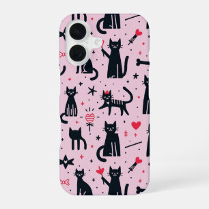 Süße Katzen-Silhouetten iPhone / iPad-Hülle 16 Hülle