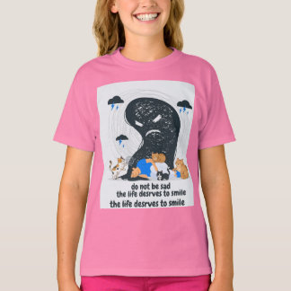 Süße Katzen trösten traurige Person Mental Health  T-Shirt