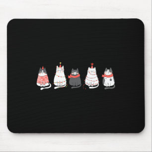 Süße Katzen-Weihnachtslicht Lustige Geschenke für  Mousepad