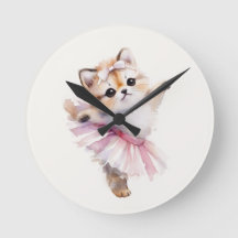 Süße Katzenballetttänzerin-Nursery-Türschild perso