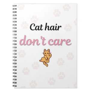 Süße Katzenhaare, egal, Katzen Notizbuch Notizblock