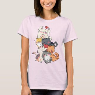 Süße Katzenliebe - Liebenswerte Kätzchen umarmen s T-Shirt