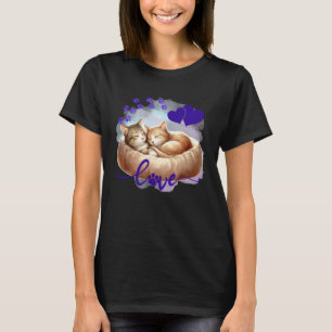 Süße Katzenliebe und Freundschaft - Valentinstag S T-Shirt