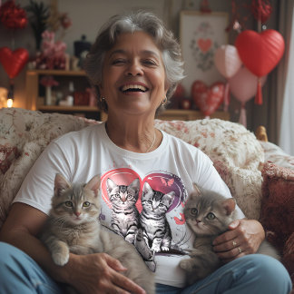 Süße Katzenliebe Unisex T-Shirt