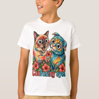 Süße Katzenliebhaber-Katze Lustige Siamese- & Char T-Shirt