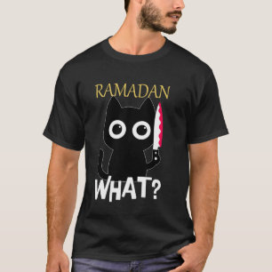 Süße Katzenliebhaberin verwirrt Ramadan-Katzen Fas T-Shirt